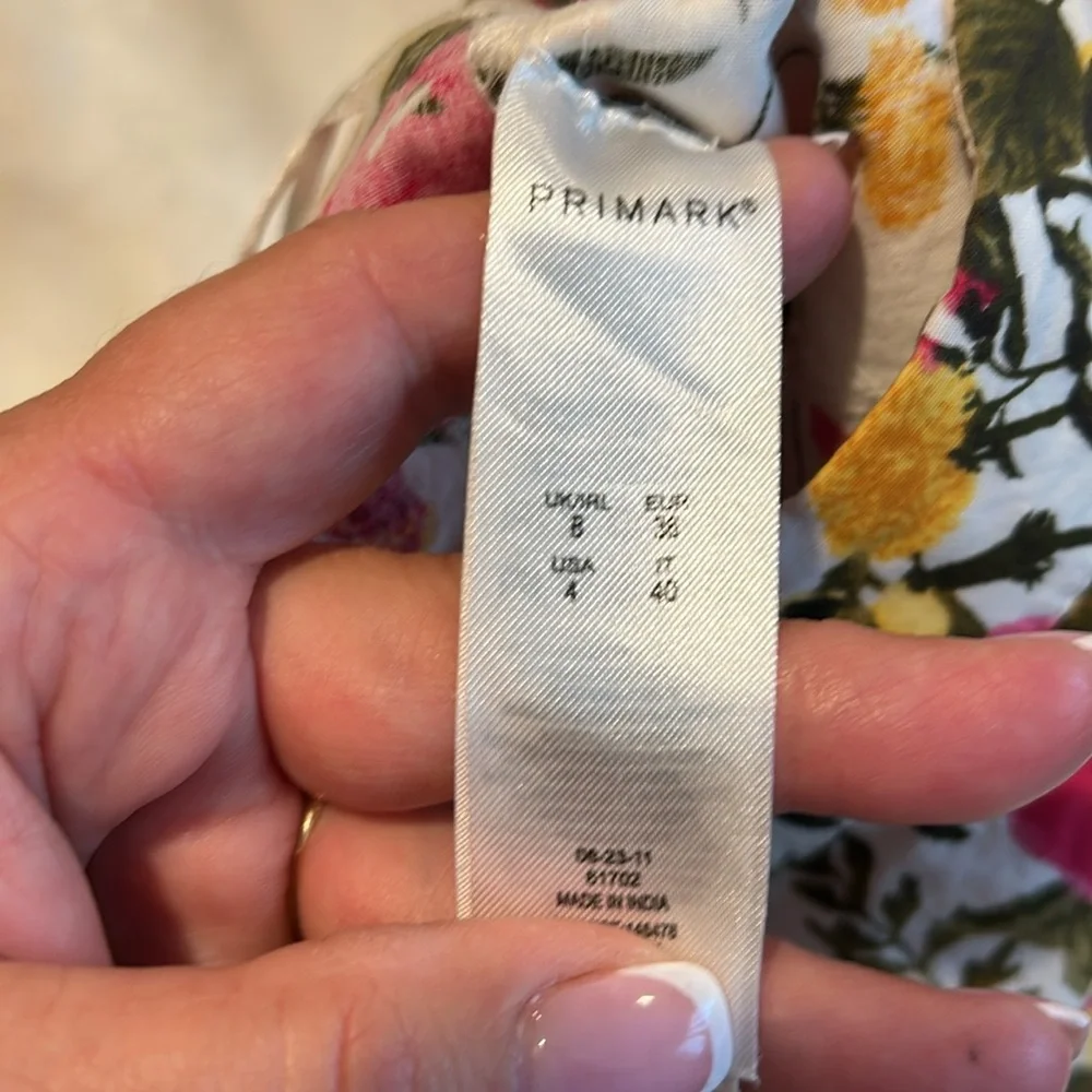 Primark High Waist Pink and Yellow Shorts
